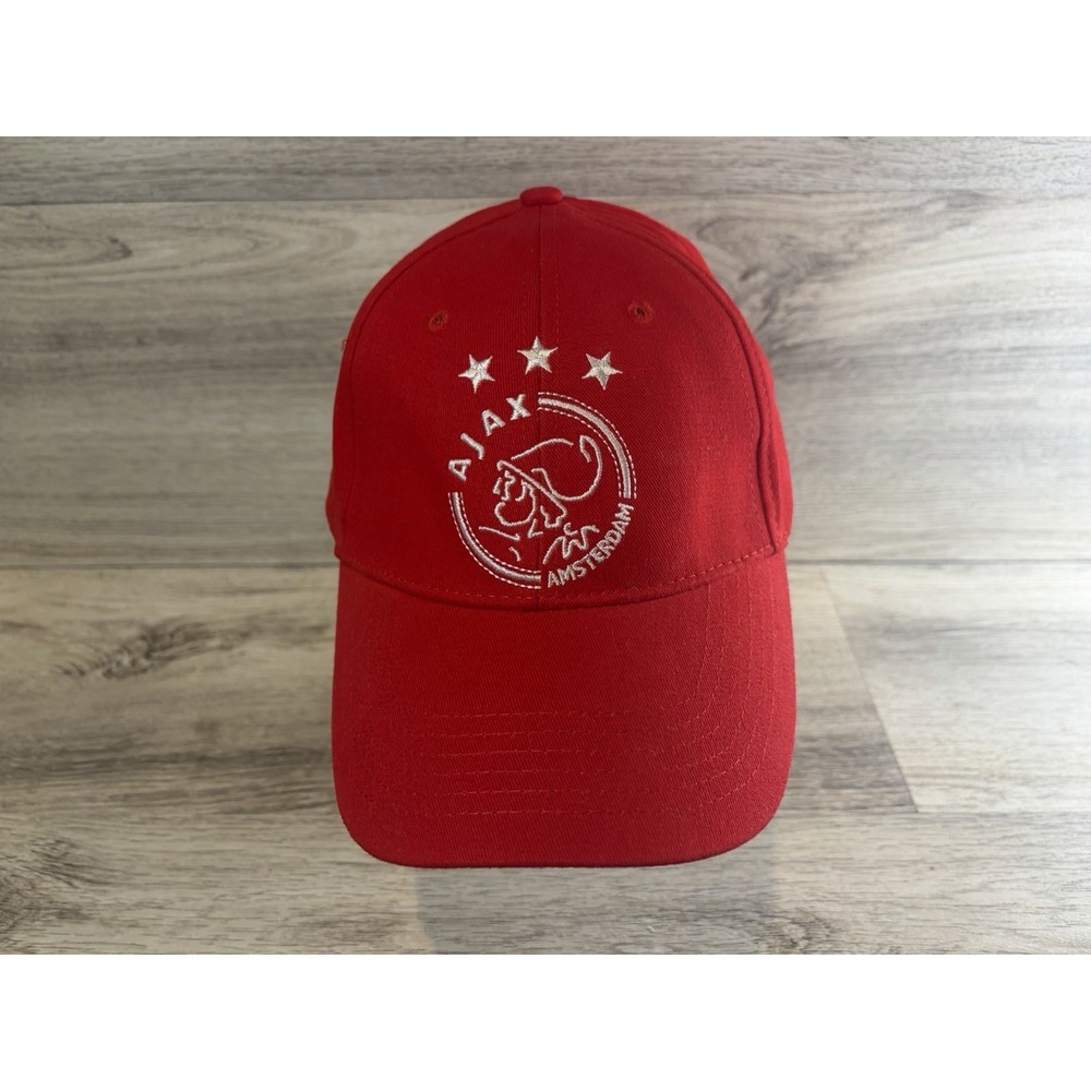 AFC Ajax Amsterdam Hat Strapback Cap Red Soccer Football Adult Adjustable